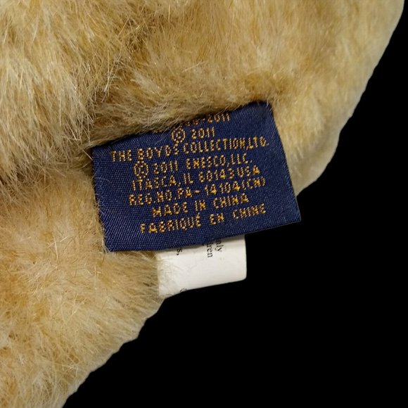 Boyds Bears Enesco RARE Tan Jointed Teddy Bear 2011 Stuffed Animal 9in. HTF - Picture 10 of 11